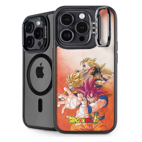 Dragon Ball Super Goku Evolution iPhone 15 Pro Kickstand Case